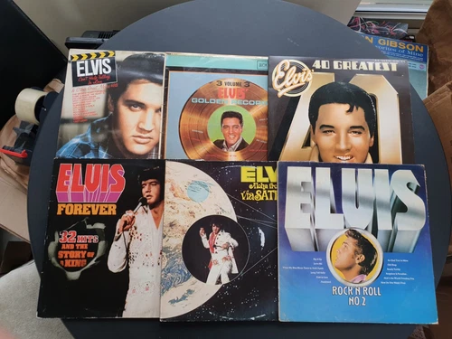 JOB LOT OF 6 X ELVIS PRESTLEY 12" VINYL RECORD LPS