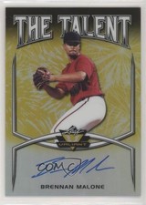 2019 Leaf Valiant The Talent Yellow Prismatic 2/10 Brennan Malone Auto 3c2