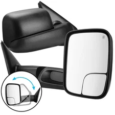Towing Mirrors For 2002- 2008 Dodge RAM 1500 03-09 Ram 2500 3500 Manual Flip-up