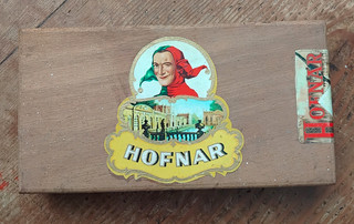 Hofnar Wooden Cigar Box Humidor Valkenswaard Holland Labels & Seal