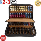 Knife Case Display Case Knife Storage 40 Slots Folding Holder Organizer Black