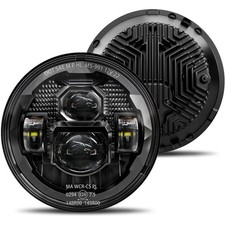 Pair 7 Inch Round LED Headlights High Low Beam Sealed Beam Conversion Kit DOT