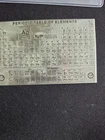 NVP Periodic Table Of Elements  .999 Fine Silver Antique Finnish