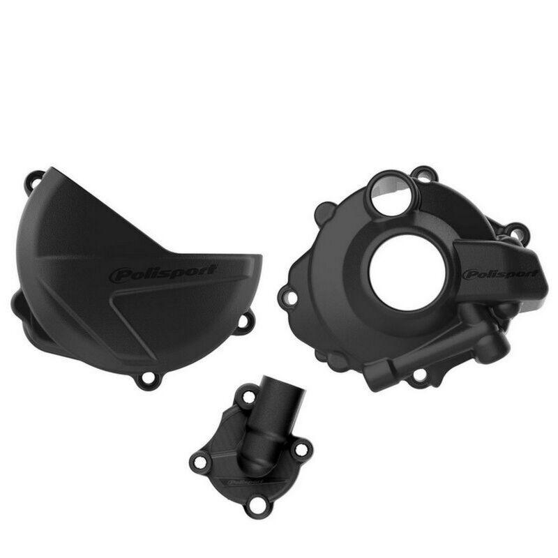 Kit protection carter POLISPORT embrayage allumage pompe à eau HONDA CRF 450