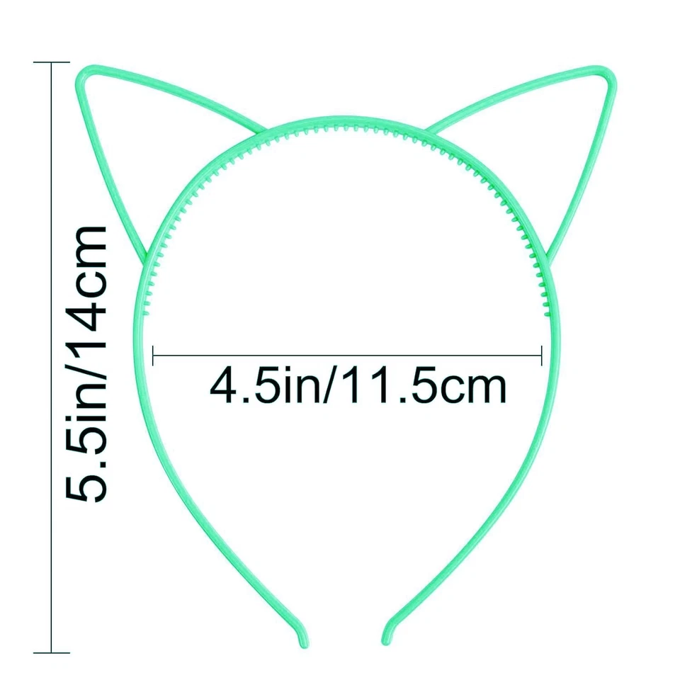 36 Piezas Diademas Orejas de Gato Plástico Decoraciones Fiesta Gatito Diademas Accesorios Foto 4 de 4