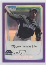 2011 Bowman Chrome Prospects Purple Refractor 229/700 Juan Nicasio #BCP46 0h3