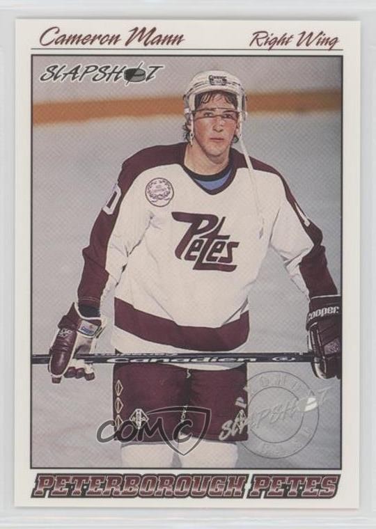 1995-96 Slapshot OHL Promo Cameron Mann 0h1