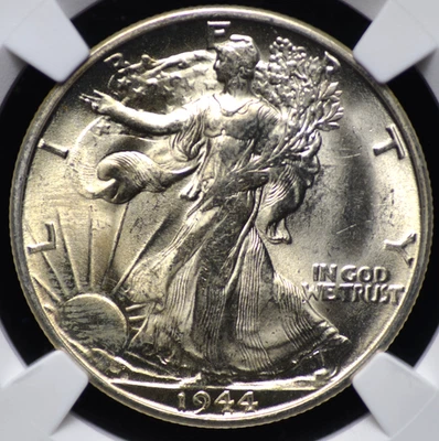 1944 ウォーキングリバティ　ハーラダラー　　　PCGS MS63 MS 63 Graded 1944 Year Liberty Walking Half Dollars (1916-1947