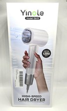 Hair Dryer High Speed Yinole G6-5 White Detachable Magnetic Filter, 360 Rotati