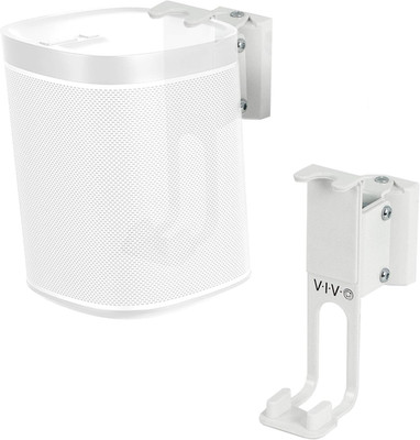 White Dual Wall Mount Brackets Designed for Sonos One, SL, and Play:1 Audio Spea