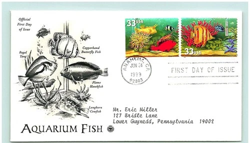 S05-3394, AQUARIUM FISH, ARTCRAFT FIRST DAY COVER (FDC)