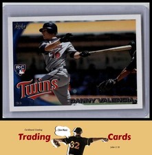 2010 Topps Update #US-191 Danny Valencia Twins RC Baseball Card EX/NM Rookie. rookie card picture