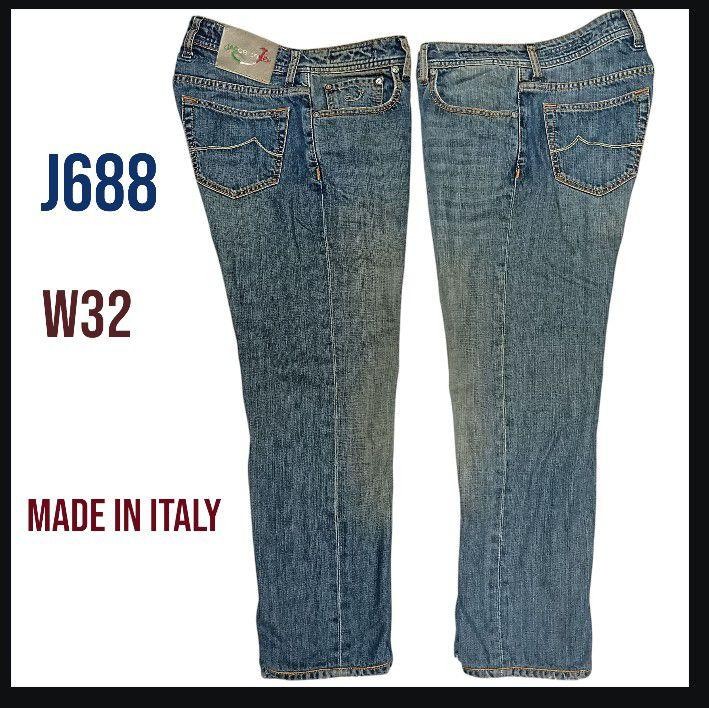 JACOB COHEN デニム w32 イタリア製 688comfort Jacob Cohen J688 Denim Jeans Faded Blue W32 Made in Italy