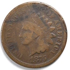 1875 Indian Head Penny Cent Good (G)