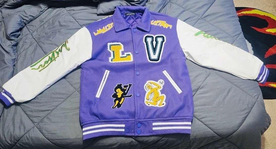 LOUIS VUITTON（LV） Louis Vuitton Monogram Giacca Viola Personalizzata Uomo Taglia XL