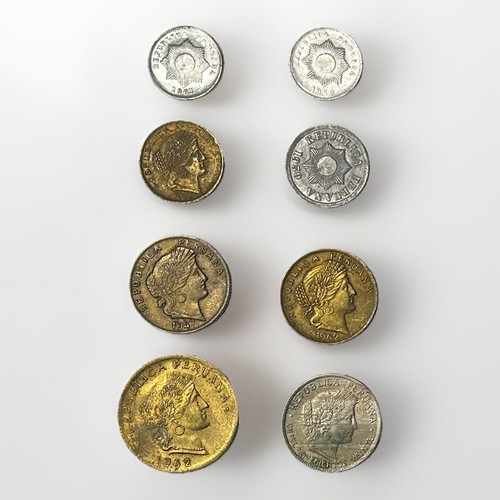 Lote de monedas mixtas Perú 1920’s-1960’s Centavos dinero sudamericano 10 5 20 - Imagen 1 de 2