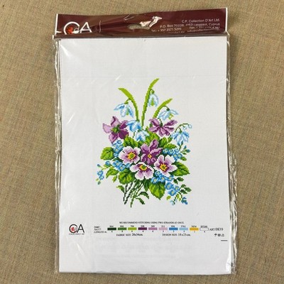 Collection D Art Floral Bouquet Cross Stitch Kit Counted Needlework New