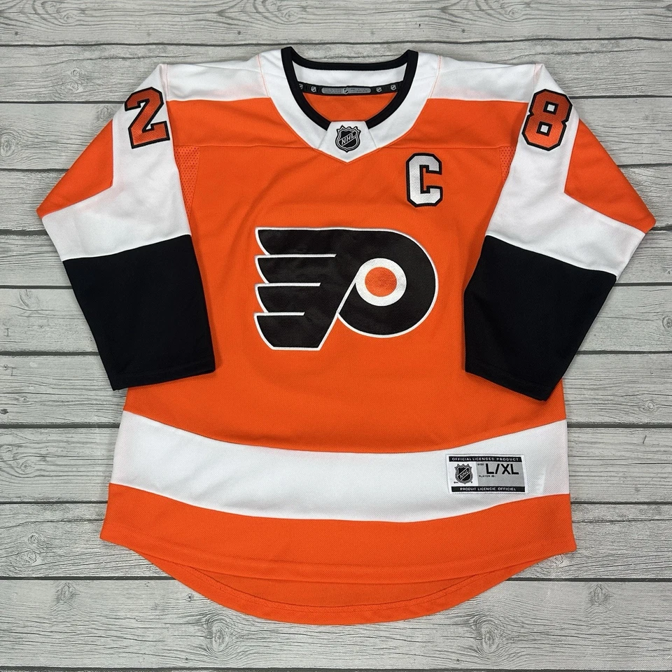 Camiseta deportiva de hockey grande Reebok NHL Claude Giroux Philadelphia Flyers YOUTH L/XL Foto 2 de 4