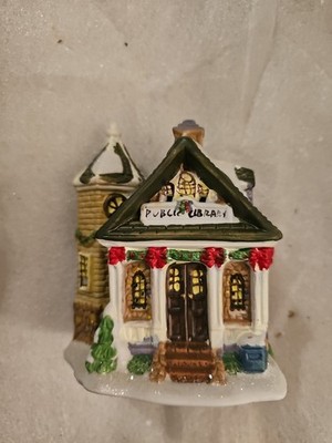 Wellington Square 2004 Public Library Cobblestone Corner Collection Vintage