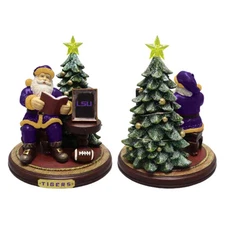 The Memory Company LSU Tigers Christmas Story Santa Figurine