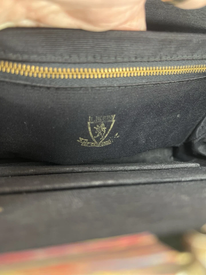 Vintage Leon Of California Colorful Fabric Purse Handbag Unique Bold  Print - Image 4 of 4