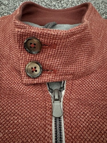 New & Lingwood Men’s Knitted Jacket Linen Cotton Brown Rust Summer Size XL - Picture 3 of 10