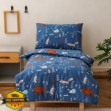 Wellboo Bear Blue 42"x57" Toddler Bedding Set