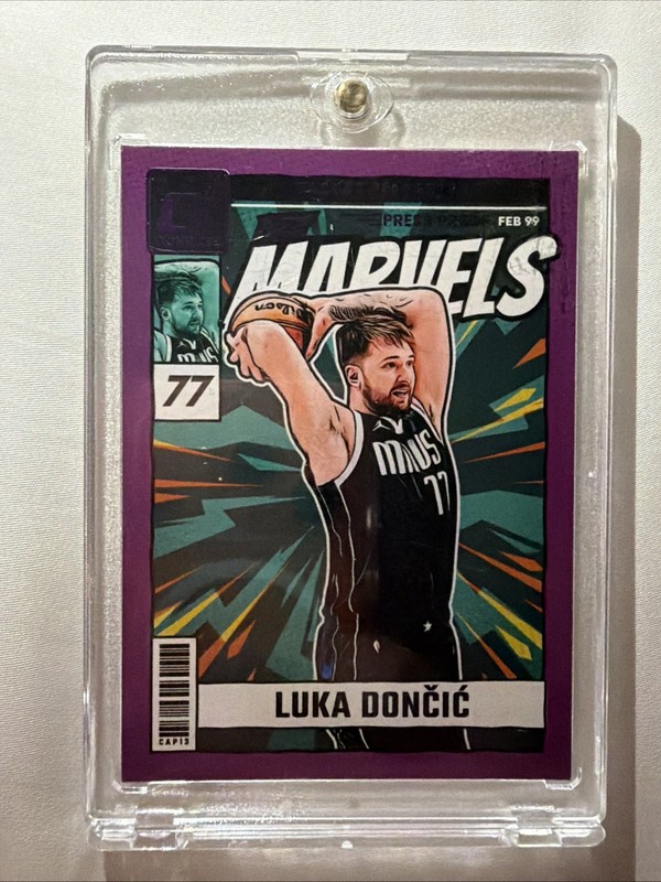 2024-25 Panini Donruss - Net Marvels Luka Dončić #16 Press Proof Purple
