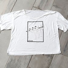 Unknown  sources   white crop top size large #17