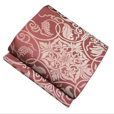 Japanischer Kimono Nagoya Obi Matsuba Single Arabesque Floral Reine Seide Tai...