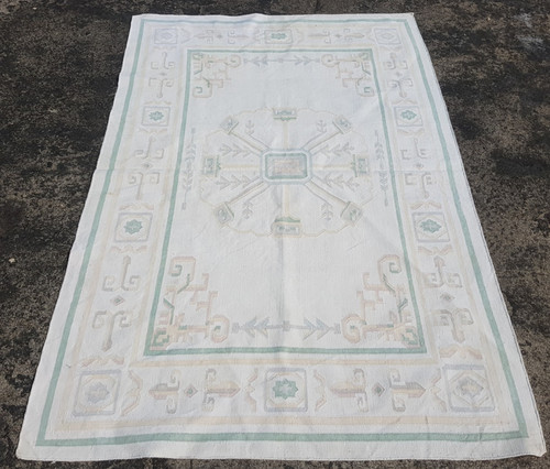 Vintage Traditional Handmade Turkish Style Cotton Kilim Floor Rug 175x113 cm