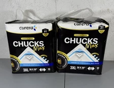 Chucks MAX Hospital Grade Disposable Bed Pads 36 x 36" Incontinence 20ct 3XL NEW