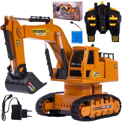 Malplay Ferngesteuerter Bulldozer Bagger RC 2.4G Spielzeug Geschenk ab 3 Jahren 