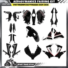 WOLFLINE Bodywork Fairing Kit For Triumph Daytona 660 2024-2025 ABS Glossy Black