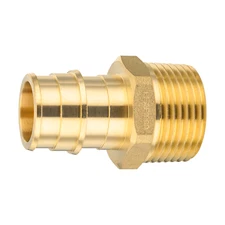 EFIELD 2-100 Packs Pex A 3/4" x3/4" Male Adapter Expansion Brass Fitting No Lead
