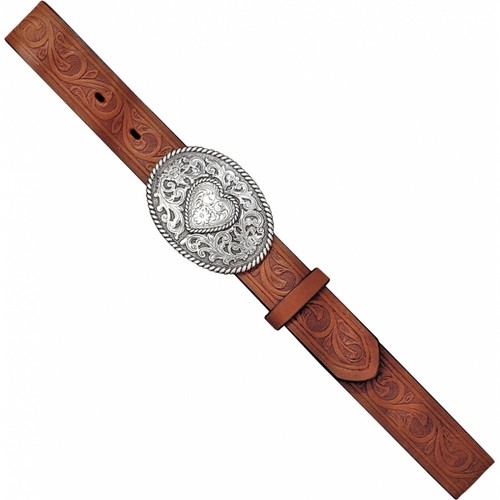 Justin Girls Aged Bark Western Scroll Trophy Belt 815BD - Picture 3 of 3