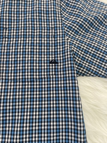 Boys’ Quicksilver short-sleeve button down shirt XL 20 Black Plaid Poly Blend - Picture 3 of 6