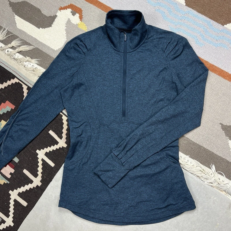 lululemon extra mile 1/2 zip long sleeve athletic shirt