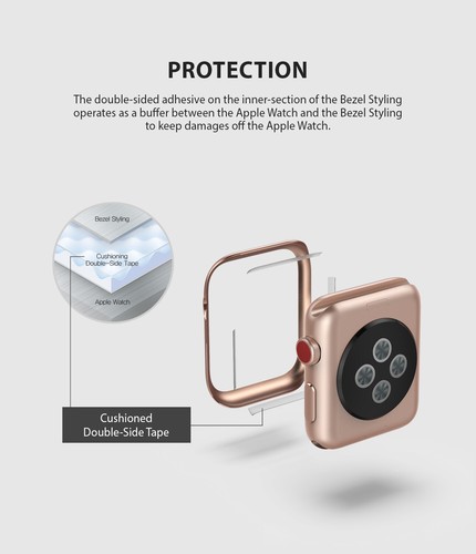 For Apple Watch Series 3 / 2 / 1 Case (38mm, 42mm) | Ringke Bezel Styling Cover - Picture 29 of 228