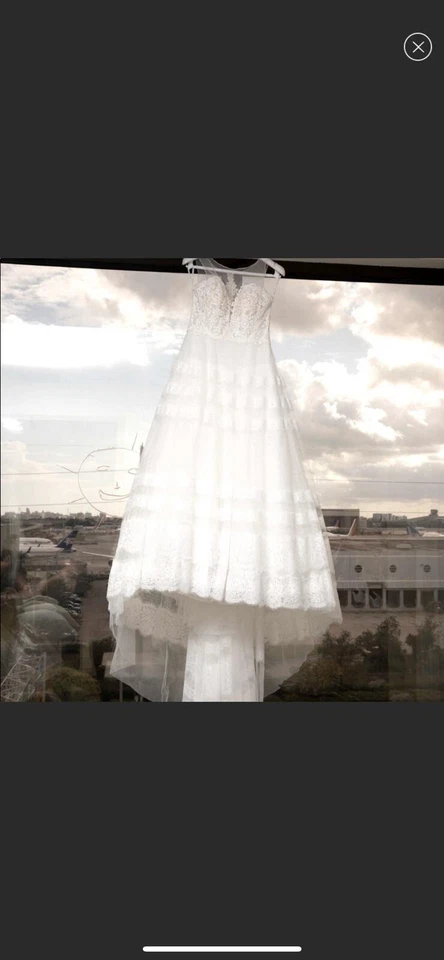 Aire Barcelona 婚礼礼服原装尺寸 8 - 尺寸至 4 - 无可挑剔 — 第 4/4 张图片