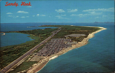 USA Postcard Amerika 1978 Aerial View Sandy Hook Monmouth County New Jersey AK
