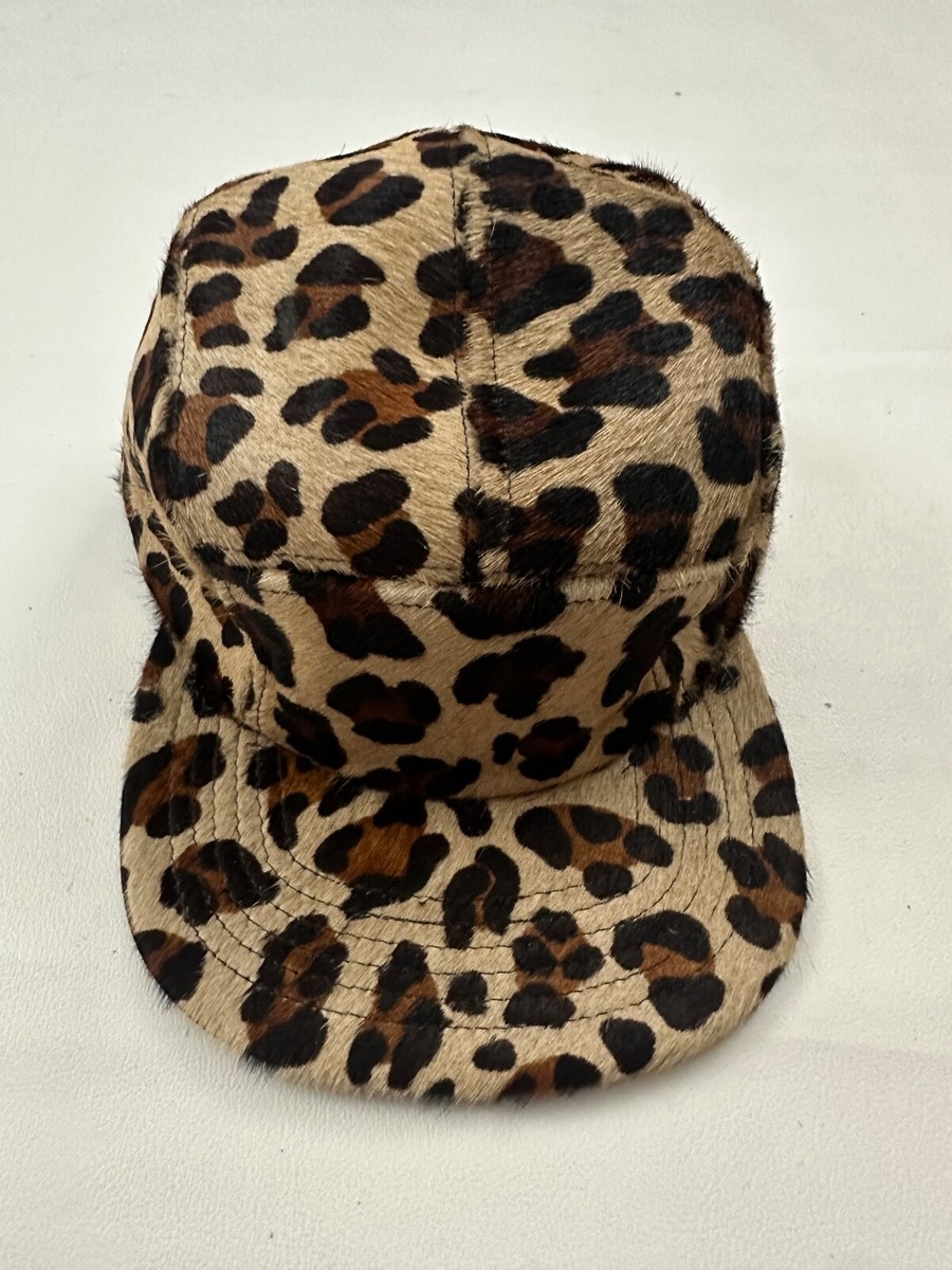 D9 DNine Reserve CHEETAH PONY HAIR Adjustable 5 Panel Hat Cap One