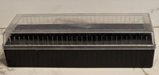 Cassette Tape VTG Storage Case Holds 15 Tapes Hard Plastic Retro
