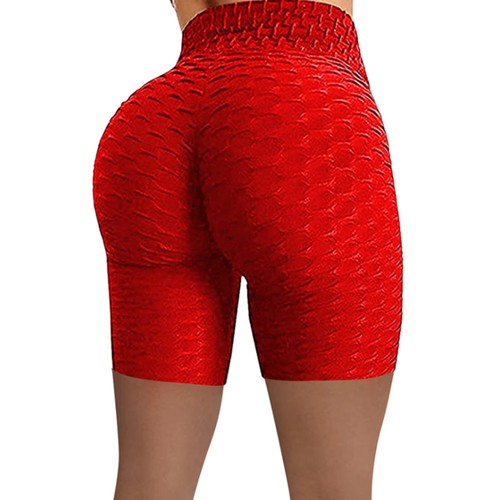 Women Leggings Shorts Stretch Pants High Waist Booty Push Up Butt Lift Gym Yoga - Picture 11 of 35