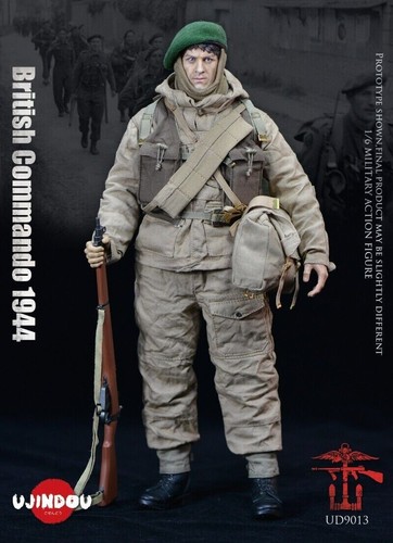 UJINDOU UD9013 1/6 1944 British Commando Military Soldier Action Figure Doll Set - Picture 11 of 11