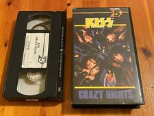 Kiss Crazy Nights  1988 Gene Simons Paul Stanley VHS PAL Music Video pre owned
