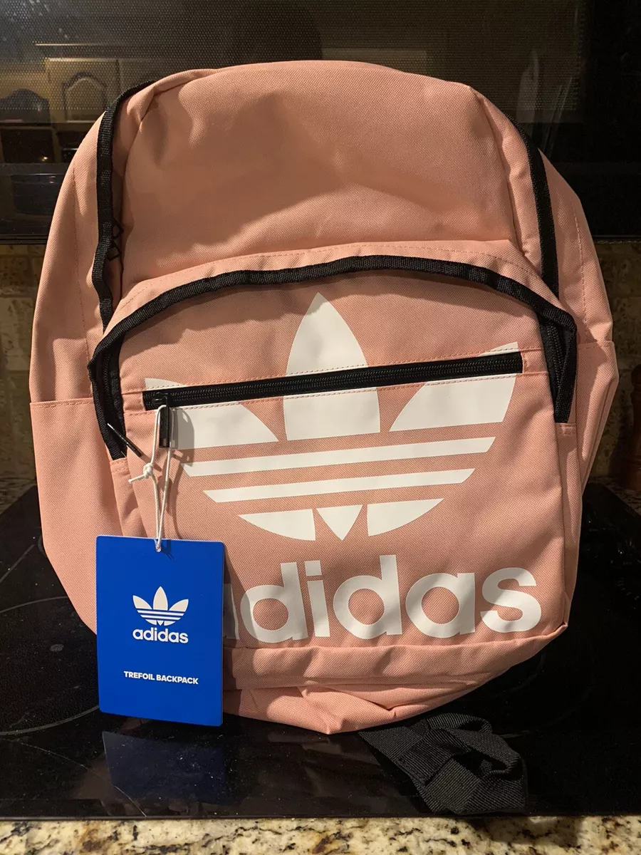 NEW Adidas Originals Trefoil Pocket Backpack Trace Pink Laptop