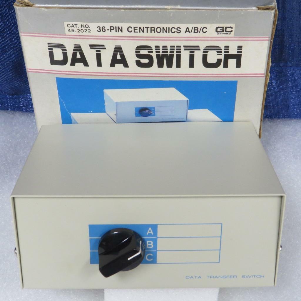 GC Electronics 45-2022 Manual 36-Pin Centronics Female Port A/B/C Data Switch