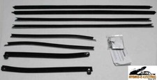 1969 Oldsmobile Cutlass Convertible Felt Beltline Weatherstrip Set - 8pc 1969 Oldsmobile Cutlass Convertible Felt Beltline Weatherstrip Set - 8pc