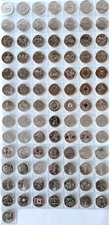 1967 - 2023 Canada 92 Coin Uncirculated BU Commemorative Quarter Set!